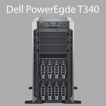 Dell PowerEdge T340 Server: 1 x Xeon E-2246G 3.6Ghz 6C, 64GB Memory, 2 x 960GB SSD Tower Server (Used or Refurbished)